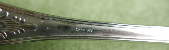 Vintage big Spoon, Hallmarked ARG.800.X   length-13"