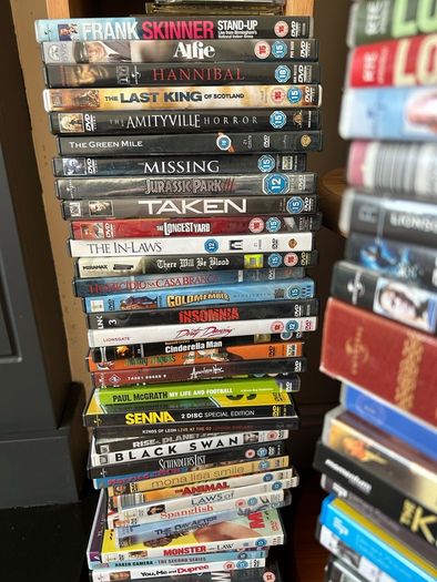 DVDs Approximately 85 individual DVDs