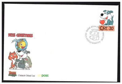 1999 Ireland Love Commemorative Stamp (Dog) Stamp An Post First Day Cover (FDC)