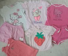 Girls character summer pjs