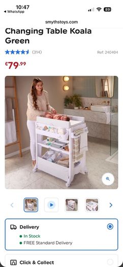 baby multi purpose baby changing table (brand new in box)
