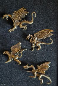 4 brass dragons.