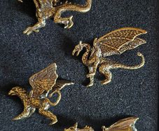 4 brass dragons.