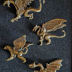 4 brass dragons.