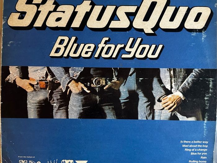 Status Quo. Rare South African misprint   Front and back sleeve reversed. Blue for you in vg condition