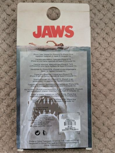 JAWS Official Movie iPhone 6 7 8 Liquid Phone Case Shark Collectors Memorabilia