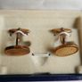Vintage Sterling Silver 925 Swank Cufflinks in Original Box Mens Wedding Groom Retro Accessories Image 3
