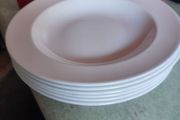 SET OF 6 Wedgwood Serving Plates Bowls Vogue Fine China Hotel Dining White Dishes England