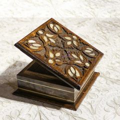 An antique Jewelry Box, Mosaic box, Jewellery box, Handmade box,Wooden box,mother of pearl inlay,Christmas Present,For Gold Ornaments, gift