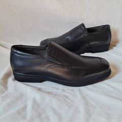 Geox brandolf slip on loafers Size 6 eu 39 Black leather Brand new