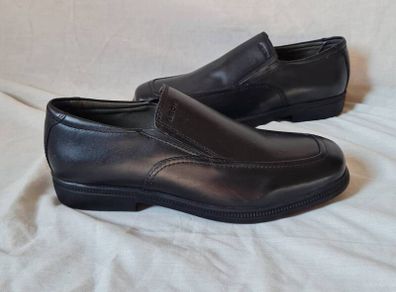 Geox brandolf slip on loafers Size 6 eu 39 Black leather Brand new