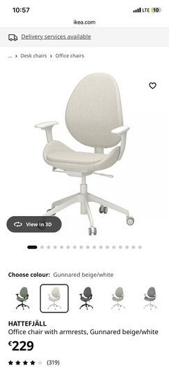 HATTEFJALL office chair ergonomic