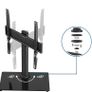 Universal Swivel Table Top TV Stand for 26-55 / Height Adjustment / Max. VESA 400x400mm up to 40KG Image 2