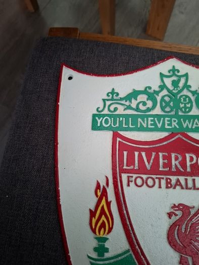 Liverpool Cast Metal hand painted shield