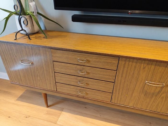 Vintage Mid Century Melamine Sideboard - Make an offer