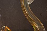 Vintage Heavy Art Glass Chicken Bowl