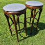Pair of Vintage Thonet Style Bentwood Cafe Bar Stools Excellent Condition Image 5