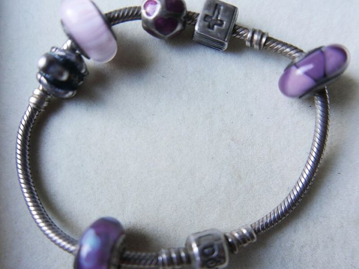 Pandora Charm Bracelet with Assorted Beads