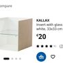 Kallax glass insert with shelf X 2 Image 2