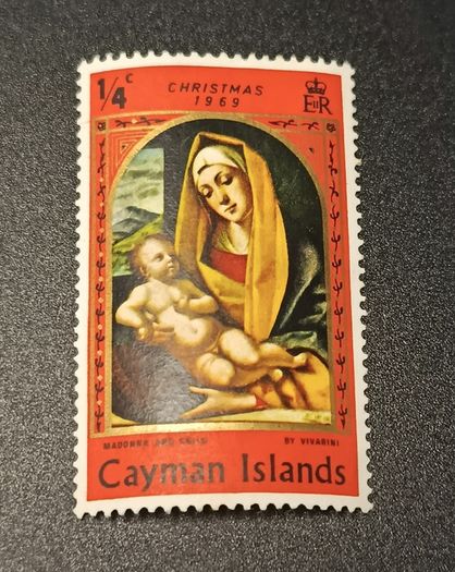 1969 Cayman Islands Christmas Madonna & Child