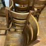 Red Oak table + 6 chairs Image 3