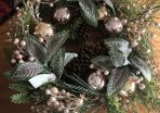 Blush tone festive wreath