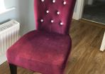 Beautiful deep purple velvet chair