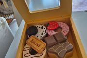 wooden donuts