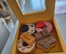 wooden donuts