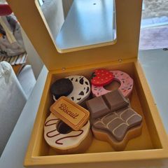wooden donuts