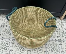 Beautiful large Green storage basket