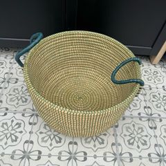 Beautiful large Green storage basket