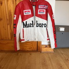 Marlboro leather motorbike jacket Size Large