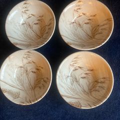 Vintage 70's set of 4 Staffordshire Ironstone Cereal/Soup Dishes