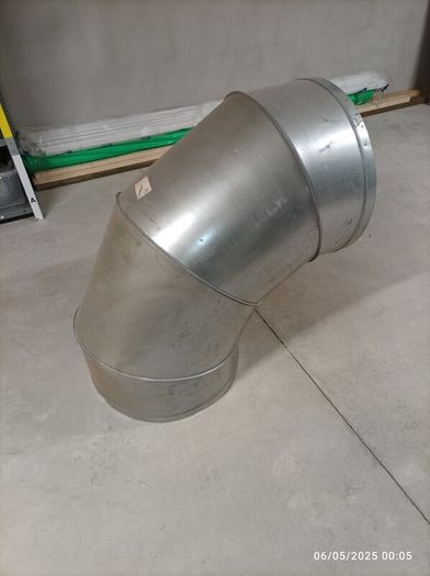 600mm ventilation duct 90 degree bend