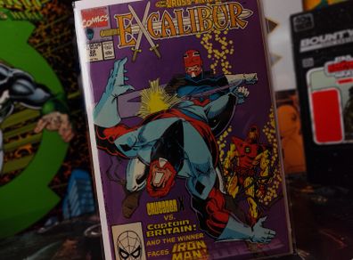 Excalibur ! Issue #22 ! Starring Crussader X, Captain Britain and Iron Man ! Copper Age Comic from 1990 ! by Marvel !