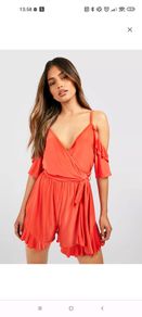 Deep Orange playsuit size 10