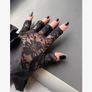 Retro Style - Black Lace Gloves Image 3