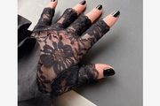 Black Lace Gloves - new/with tags - great accessory - will fit any outfit