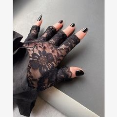 Black Lace Gloves - new/with tags - great accessory - will fit any outfit