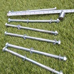 Large steel bolts