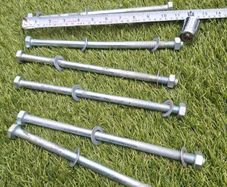 Large steel bolts