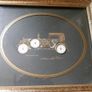 Vintage 1960/70 Watch Art Delta Rolls Royce Frame 13,3" x 11,3" Image 8