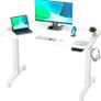 NEW SALE | Height Adjustable Electric Standing Desk - 100x60 cm Stand Up Table Desk Thick Splice Board, Smart Control Panel 3 Memory Heights Image 5
