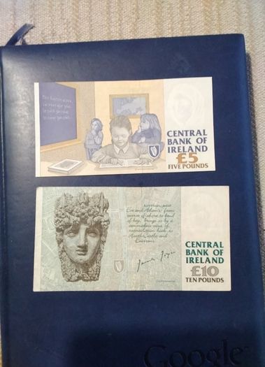 Two  Eire Banknotes