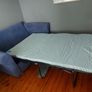 Blue Sofa Bed new seat cushions Image 5