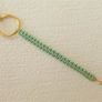 Macrame Charm Gold Tone Bracelet Image 4