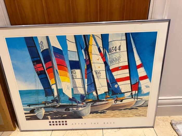 After the race print by Artist Steven Jordan
