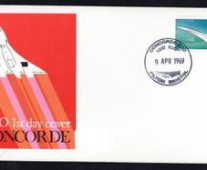 1969 Great Britain Cover to commemorate Concorde First Flight on 9 April 1969 from Filton Bristol cancel