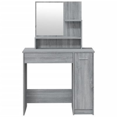 Dressing Table Set Grey Sonoma 86.5x35x136 cm (FREE SHIPPING)
